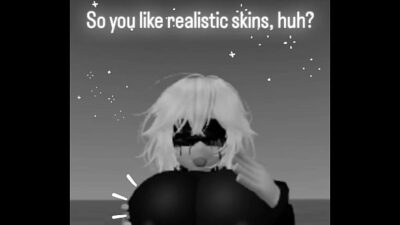 A girl avatar provocatively caressing giant breasts.