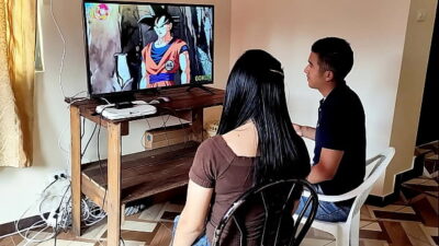 Me and my employee: My cute employee comes to my house while I’m watching dragon ball and starts sucking my big dick so I can fuck her
